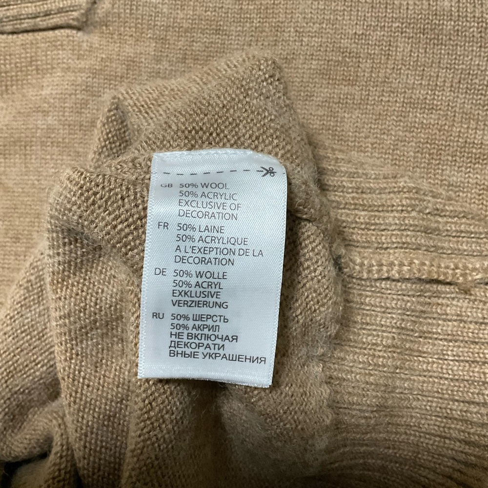 Men’s Rochester Tan Wool Sweater - Picture 8 of 11